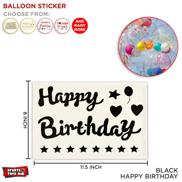 1 Pc Sheet Balloons Sticker For Balloon Decoration, Glitter Cursive Alphabets Letters, Numbers & Shapes Stickers Self Adhesive Script HBD, Anniversary & Custom Name Stickers For Scrapbooking Balloons Decoration & DIY Crafts Making Party Suppli