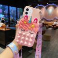 Cartoon Unicorn Push Bubble Coin Wallet Bags Case For OPPO Realme 5 Pro 6 6i 6S 7 8 C11 2021 C12 C15 C17 C20 C21. 