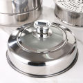 Stainless steel steamer, pot lid, timer, top bead, kitchen pot, pot, alarm, reminder, timer, baking alarm, timer. 