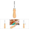 French Style Leather Wide Edge Beveler Cutting Skiving Trimming Knife for DIY Leather Craft Tool. 