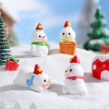 Snowman Ornament Delicate Snowman Tree Micro Landscape Model Decor. 