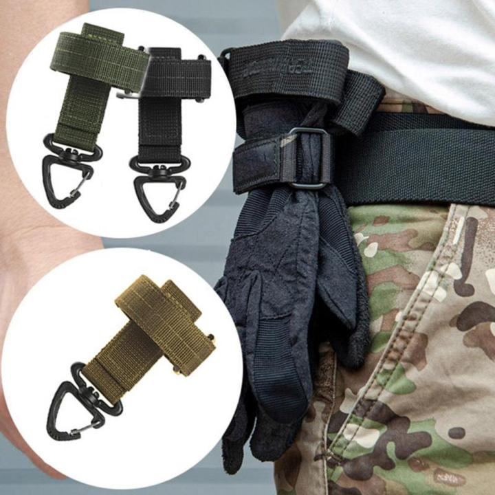 Multi-purpose Nylon Gloves Hook Work Gloves Safety Clip Outdoor Tactical Gloves Climbing Rope Anti-lost Camping Hanging Buck New