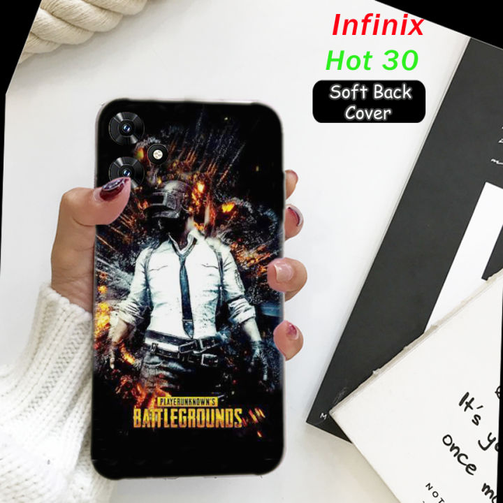 Infinix Hot 30 Back Cover - PUBG Soft Case