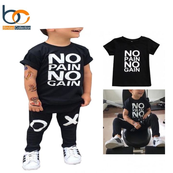Bindas Collection 1 Pc Black Printed Tshirt for Boys/ Kids