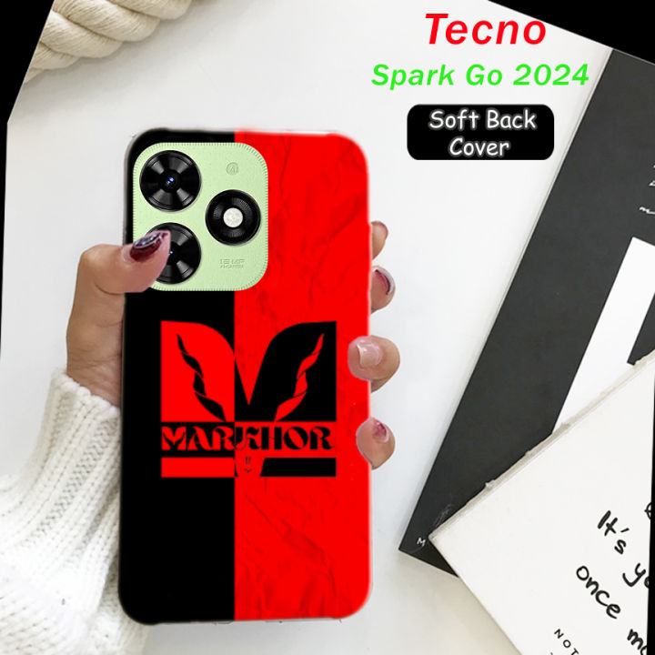 Tecno Spark Go 2024 Back Cover Red - Markhor Soft Case
