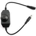 LED Bar Light Dimmer, DC 12V-24V 6A Dimmer Switch, Suitable for LED Bar Light, LED Rope Light 3528, 5050, 5630 (Black). 