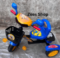 Minions Single Seat Tricycle with Front basket back Box and Lights Music. 