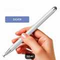 2 In 1 Universal Stylus Pen – Dual-Use Double-Headed Capacitive Silicone Disc Pencil For All Touchscreens, Android & Tablets. 