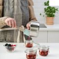 IKEA Glass Jar with clip Lid (Set of 3) – KORKEN 13cl Airtight Gasket Glass Jars – for Pickles, Jams, Spices Sauces Chatni & Crafts. 
