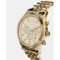 Michael Kors Lexington Chronograph Yellow Gold Dial Gold Stainless Steel Men's Watch MK-8281. 