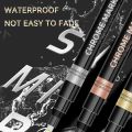 DIY Metallic Liquid Chrome Mirror Marker Pen 1MM Tip Waterproof Silver - Gold Pack of 1 Paint Pen Paint Craft Art Pen Tool  for Model Metal Glass Plastic Painting. 