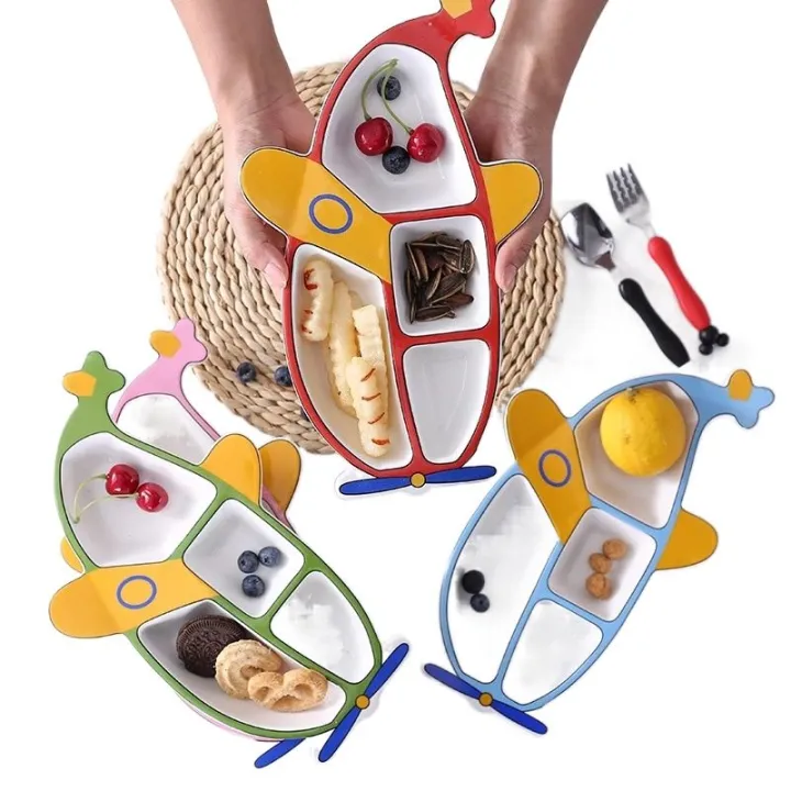 Melamine%20Kids%20Plate%20Section%20Multicolor%20with%20attractive%20Prints%20for%20Boys%20and%20Girls%7C%20Food%20Serving%20-%20Image%202