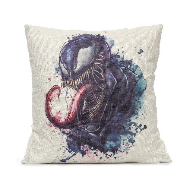 Captain America Marvel Accessories Linen Pillowcases Ironman Spiderman Anime Shield Pillow Cushion Cover Home Cars Indoor Decor