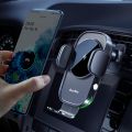 Auckly Wireless Car Charger,Qi 15W Fast in Car Wireless Charger Automatic Sensor Phone Holder Vent Mount Compatible for i-Phone 12 13 14 Pro Max Plus Mini 11 Pro XS/XR etc. 