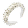 Gypsophila Woman Pearl Hair Band Headband Pearl Padded Sponge Full Vintage Baroque. 