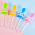 Baby Squeeze Spoon Feeder 90ml – Silicone Baby Food Feeder with Soft Spoon for Cerelac, Puree, and Cereal – BPA-Free Infant Feeding Dispenser Bottle for Toddlers and Newborns – Weaning Spoon Bottle for Easy Mess-Free Feeding. 