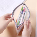 Sleek Stationery Box Slim Pencil Pouch Clear Pencil Case Large Capacity Pencil Case Transparent Pencil Bag. 