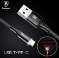 LED Light USB Type C Fast Charging Cable  For Xiaomi 6 Samsung S8 OnePlus 5. 