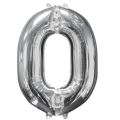 Silver Extra Large Digit All Numbers-32 Inches Giant Foil Number. 