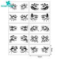 Halloween Party Makeup Tools 10 Pairs Halloween Eye Stickers Spider Bat Skull Design Face Tattoo Stickers for Women Girls Perfect for Masquerade Cosplay Party. 