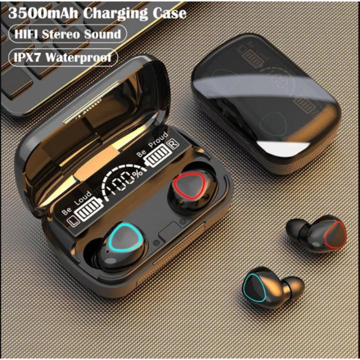 Wireless Bluetooth 5.1 IPX7 Waterproof Earbuds Ultimate M10