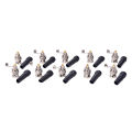 10PCS Bnc Male Connector For Twist-On Coaxial Rg59 Cable CCTV Solderless plug. 
