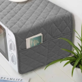 100GSM Cotton's Quilted Kitchen Microwave Oven Cover - Oil Proof - Dustproof Decorative With Storage pockets | Microwave Covers & Kitchen Organizer - Export Quality. 