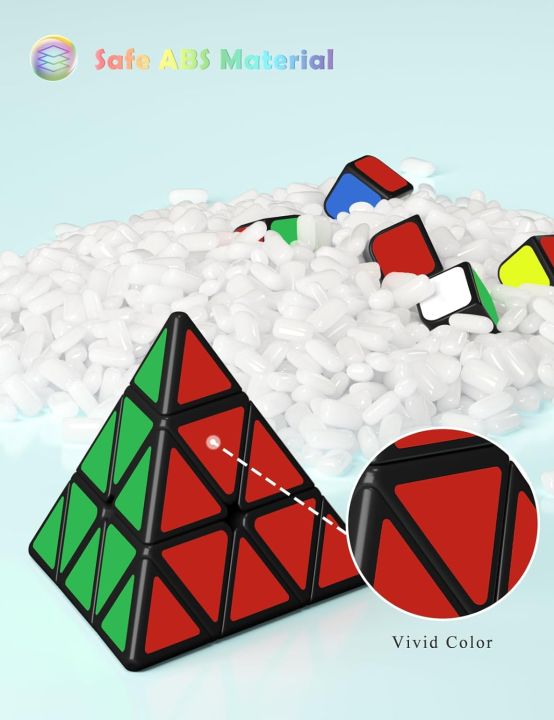 Pyramid%20Cube%20Roxenda%203x3x3%20Pyramid%20Speed%20Cube%20Triangle%20Magic%20Cube%20Puzzle%20Multi%20Color%20Sticker%20less%20-%20Image%206