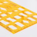 83XC K Resin Flow Chart Symbol Drafting Template Ruler Stencil Measuring Tool Student. 
