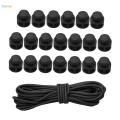 40Pcs Plastic Cord Locks Nylon End Spring Clothing Bags Toggle Stopper. 