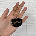 Round Resin name Keychain- text can be edit  - light weight- long lasting material- 2 inches size round. 