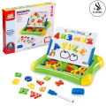 2 in 1 Magnetic Writing and Drawing Learning Case First / Second Classroom Imported High Quality - Educational Writing And Drawing Board Magnetic Whiteboard Magnetic Learning Case for Kids with Alphabets and Numbers Toy Best Birthday Gift For for Kids. 
