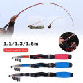 MeterMall 1/1.5m Portable Mini Fishing Rods Lightweight Telescopic Long-casting Fishing Pole For Carp Bass Trout. 
