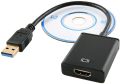 ABLEWE USB to HDMI Adapter, USB 3.0 / 2.0 to HDMI 1080P Video Graphics Cable with Audio for PC Laptop HDTV Projector Compatible with Windows XP 7/8 / 8.1 / 10 NOT For Māc. 