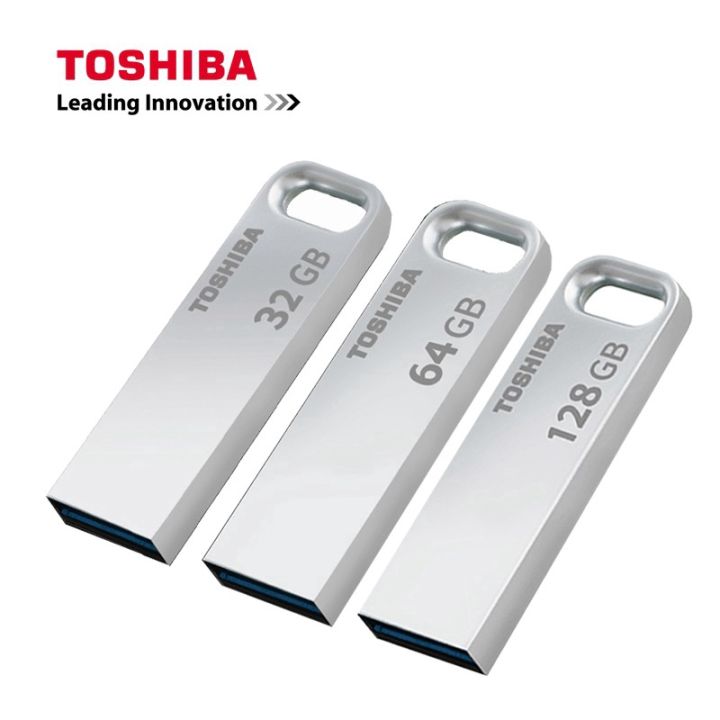 【COD + Gift】TOSHIBA USB Flash Drive 128GB 64GB 32GB Pen Drive Pendrive Waterproof