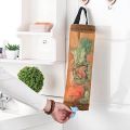 [Featured] Kitchen Plastic Mesh Dispenser Organizer Trash Bags/Wall Mounted Reusable Hanging Trash Bag Dispenser Storage Pouch. 