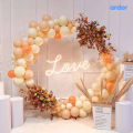 Round Golden Metal Balloon Arch Kit (6FT & 7FT), Wedding Circle Backdrop Stand Frame for Birthday Party, Bridal Shower, Graduation, Photo Background Decoration.. 