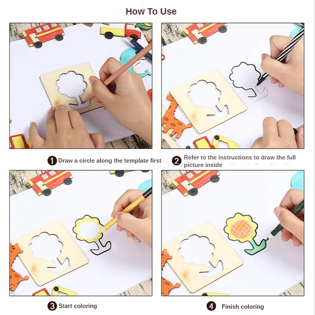 Kids%20Wooden%20Drawing%20Stencils%20Kit%20Drawing%20Board%20Toys%20Coloring%20Puzzle%20Arts%20Crafts%20Set%20Educational%20Toys%20For%20Kids%20Accessories%20-%20Image%204