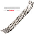 Aotelayer Stainless Steel Stretch Watch Band 20mm 22mm Matte Silver Black Strap. 
