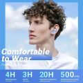 AGS Air31 TWS Wireless Earbuds - Transparent Wireless Earbuds Bluetooth 5.3 Air31S Buds Charging Case Heavy Bass Stereo Earphones Clear Voice Sports Headset with Microphone Waterproof Headphone LED Display. 