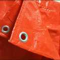 High Quality Orange Tarpal Waterproof Grommets Heavy Duty PVC Tarp, for Canopy Tent, Boat, Pool Cover. 