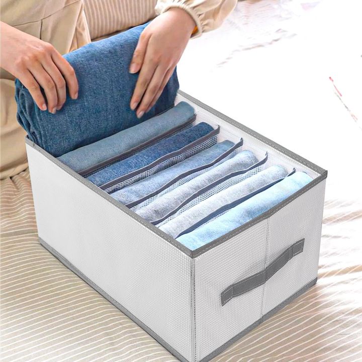 6%20Grids%20Washable%20Wardrobe%20Clothes%20Organizer,%20Jeans%20Compartment%20Storage%20Box,%20Clothes%20Drawer%20Mesh%20Separation%20Box,%20Portable%20Foldable%20Closet%20(GREY)%20-%20Image%207