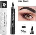 Eyebrow Pen Waterproof 4-Fork Tip Eyebrow Tattoo Pencil Long Lasting Professional Fine Sketch Liquid Eye Brow Pencil. 