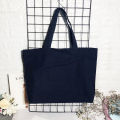 Japanese simple original ecological cotton canvas tote bag small solid color hand bag lunch box bag lunch bag lunch bag. 