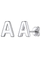 A to Z 22k Chandi Alphabets Earrings-6mm. 