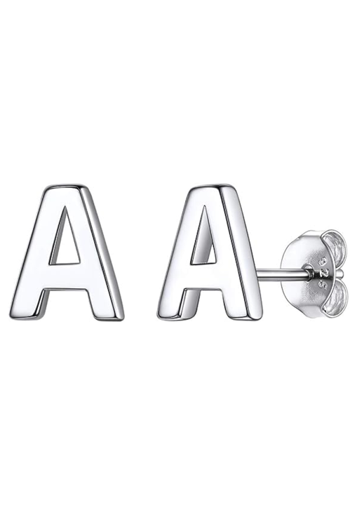 A to Z 22k Chandi Alphabets Earrings-6mm