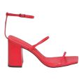 Fashion 3-Inch Block Heels for Women – Luxurious 3-Strip Comfortable Sandals. 