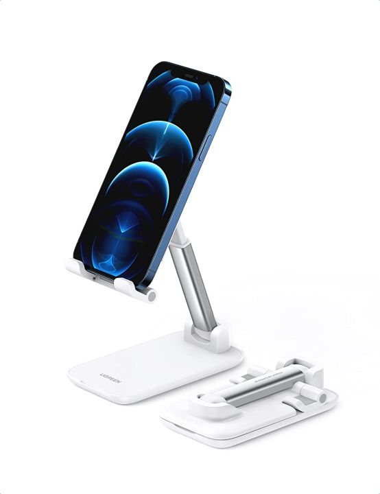 Premium%20Smart%20Foldable%20Mobile%20Stand%20for%20Table%20and%20Mobile,%20Height%20Adjustable%20Universal%20Phone%20Holder%20for%20All%20Smartphones%20&%20Tablet%20(Black)%20-%20Image%203