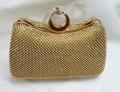 Elegant Golden Bridal Clutch. 