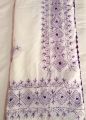 Pure lawn dopatta chadar hand made embroidery with qureshia boundry. 